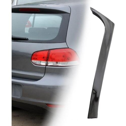 2Pcs Car Spoiler Trim Self-adhesive Easy Installation Black ABS Rear Window Side Canard Spoiler Splitter Sticker Cover for VW Go