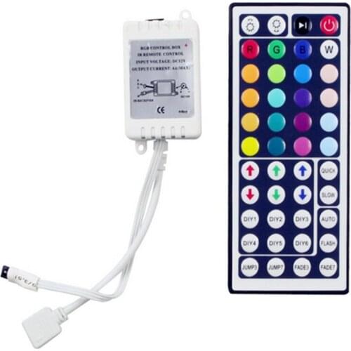 DC12V 6A 72W RGB LED Controller with 44Key IR Wieless Remote for 5050&3528 RGB LED Strip light free shipping
