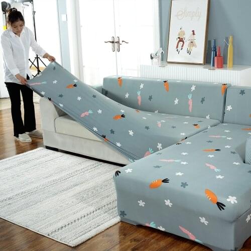Sofa Cover Elastic Corner Sofa Cover For Living Room Home L Shape Sofa Slipcover Waterproof Armchair Couch Cover 1/2/3/4-seater