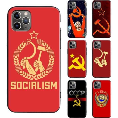 Soviet Union USSR Flag TPU Case For iPhone 12 Pro Max mini X XR XS Max 6S 7 8 Plus SE 2020 11 Pro Max Cover