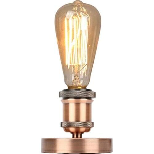 E27 Electroplating Vintage Lamp Base Aluminum Retro LED Lamp Base Antique Edison Ceiling Screw Light Lamp Bulb Socket Holder