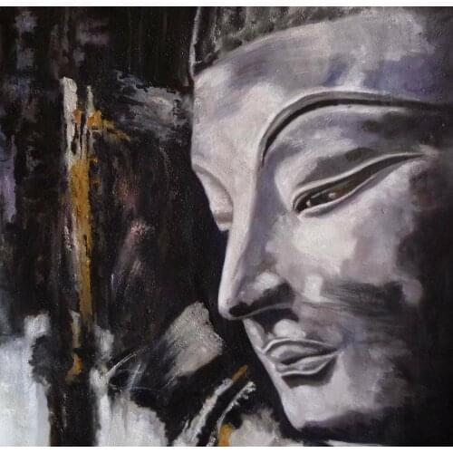 Buddha Oil Painting 24x24 NOT a poster.textured lightly, framing available