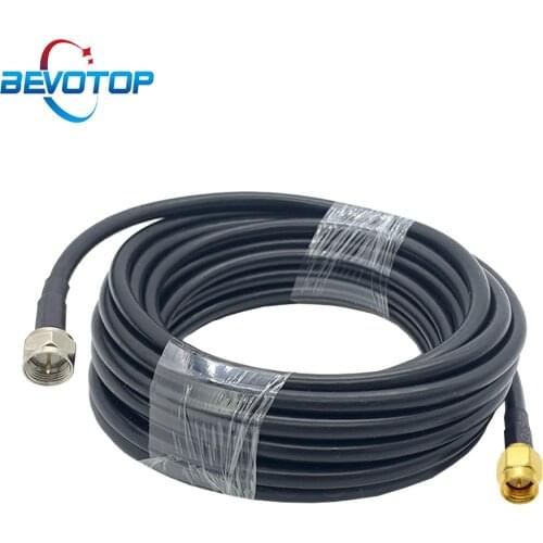 SMA Male to F Male Plug RG58 Cable 50ohm Coaxial F Plug TV Antenna Adapter Pigtail RF Coaxial Extension Cord RF Pigtail Jumper