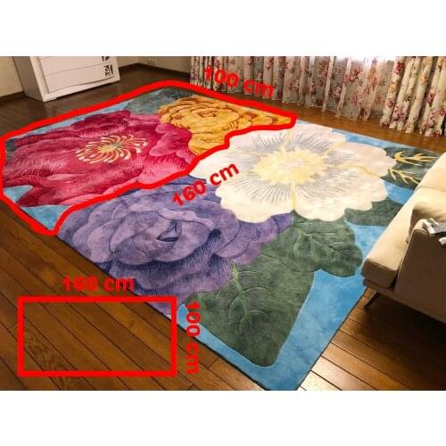 Fashion home encryption pure wool carpet Parlor Hand Carved coffee table wall to wall carpet customize rugs 2 cm thickness