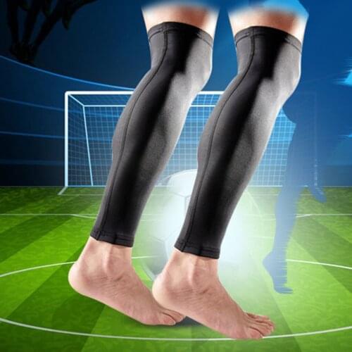 Hot Elastic Solid Sports Lengthen Knee Pad Leg Sleeve Non-slip Bandage Compression Leg Warmer For Men And Women #T2P