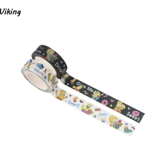 G1258 15mmX5m Cute Washi Tape Kawaii Matte surface Masking Tape Whale Decorative Tape For Sticker Scrapbooking DIY Photo Album