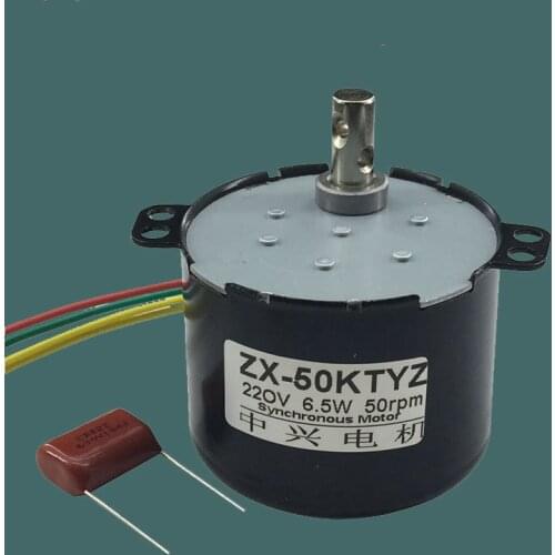 50 ktyz communication slow turn lights low speed synchronous motor is 220 v salons positive &negative mute mini motor