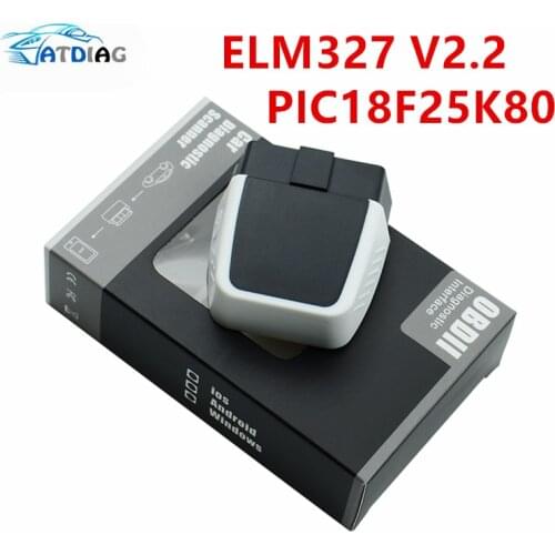 Original ELM327 Bluetooth 4.0 HW V2.2 PIC18F25K80 ELM 327 For Android/IOS/Windows Supports All OBD2 Functio