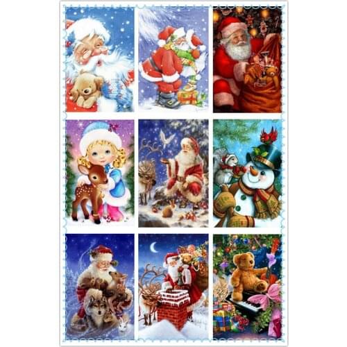Full Diy Diamond Painting Christmas Gift Embroidery Cross Stitch Santa Claus For Diamond Mosaic Needlework Art Decoration