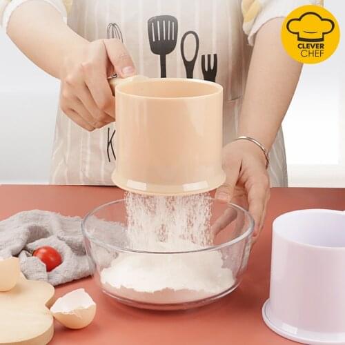Hand-Held Flour Sieve Cup Powder Sieve Mesh Kitchen Gadget For Cakes Hand-Screened Sugar Mesh Sieve Baking Sieve Strainer