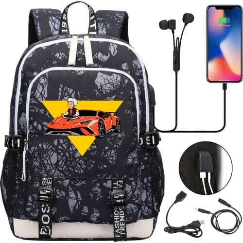 2021 new а4 мерч рюкзак student children Backpack мерч а4 Boy Girl school Backpack USB Teenagers Fashion Traveling Backpack