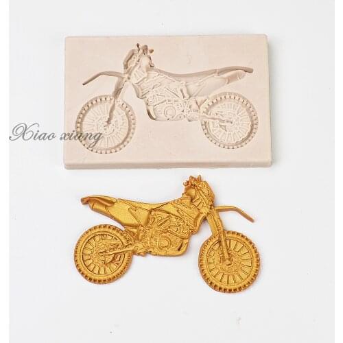Motorcycle Silicone Mold Fondant Cake Decorating Tools Sugarcraft Chocolate Cakes Moulds paste Cupcake Molds Bakeware M1917