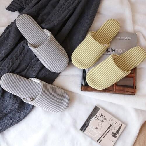 Women slippers cotton soft bottom male silppers home indoor japanese style floor protected strip winter shoes man female hotsale