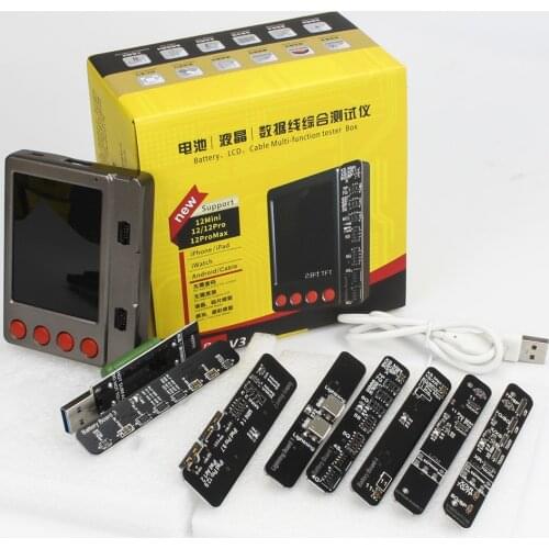 W28 Pro Battery LCD Screen Cable Tester BOX For IPad IPhone 11Pro Android IWatch Headphone Charging Data Line Cable Test Tool