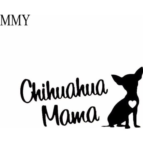 8"*4" Chihuahua Mama Dog Breed Funny Vinyl Decal Sticker Car Stickers Window