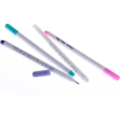1pc 4 color Water Erasable Marker Pen Fabric Marker Design Effect Writing Pens Color Stationery Office School supplies