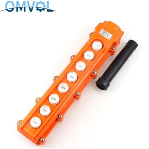 1PC COB64 For Hoist And Crane Control Station Push Button Switch 6 Ways COB-64 Up-Down