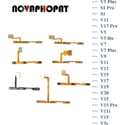 For Vivo V5 S1 Pro V15 V11 V11i V17 V5s V5 lite V7 Plus V9 Y11 Y12 Y15 Power On Off Volume Up Down Buttons Flex Cable 10pcs