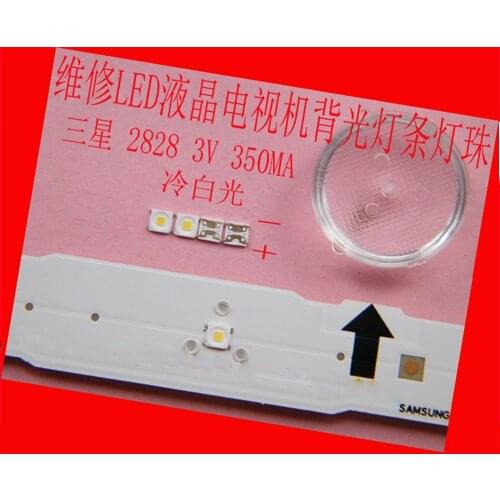 100piece/lot FOR Repair Samsung 32 55-inch LCD TV LED backlight SMD LEDs 2828 3V Cold white light Light-emitting diode