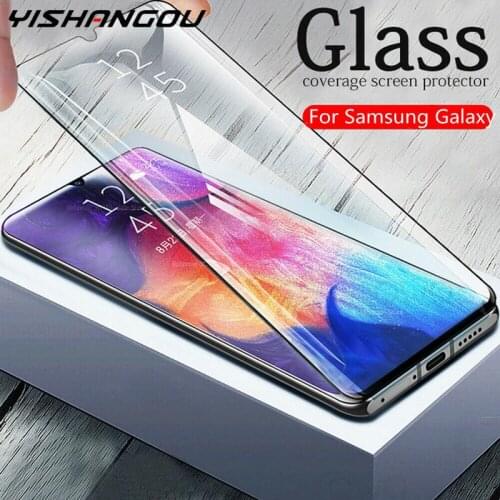 2PCS Glass Screen Protector Film Case For Samsung A51 A71 A52 A72 A32 A42 A12 A02 A02S A50 A70 A31 A41 A21S M31 M51 S21 Plus FE