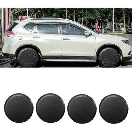 4pack Tire Protectors Tire Covers RV Wheel Motorhome Wheel Covers Sun Protector, Waterproof , Fits for 24inch -26inch