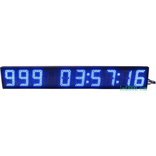 5inch blue color days,hours,minutes and seconds led countdown clock(HST9-5B)