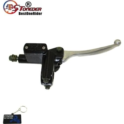 STONEDER 8mm Banjo Bolt 22mm 7/8'' Front Right Hydraulic Brake Master Cylinder Lever For Pit Dirt Bike Motocross ATV 4 Wheeler