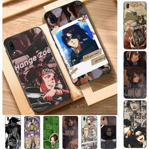 TOPLBPCS Hange Zoe Attack on Titan anime Phone Case for Vivo Y91C Y11 17 19 17 67 81 Oppo A9 2020 Realme c3