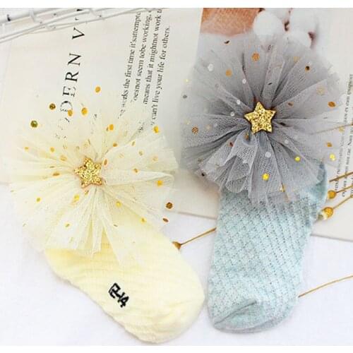 Baby Socks Princess Flower Summer Mesh breath cute Socks Toddler Cotton Lady Anti-mosquito Thin Socks Kids Girls Big Bow Cartoon