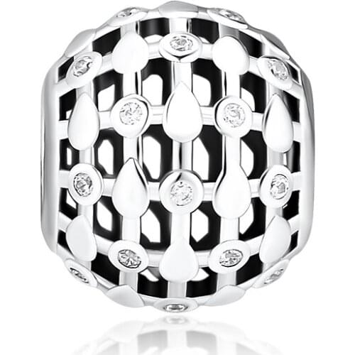 DIY Fits for Pandora Charms Bracelets Lace of Wish Beads 100% 925 Sterling-Silver-Jewelry Free Shipping