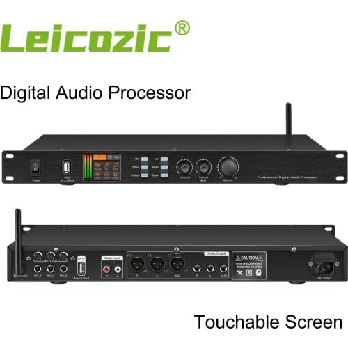Leicozic Professional Karaoke System Pre Amplifier 32 Bit Dsp Processor Effects Equipment De Audio K1800 5-Band Equalizer