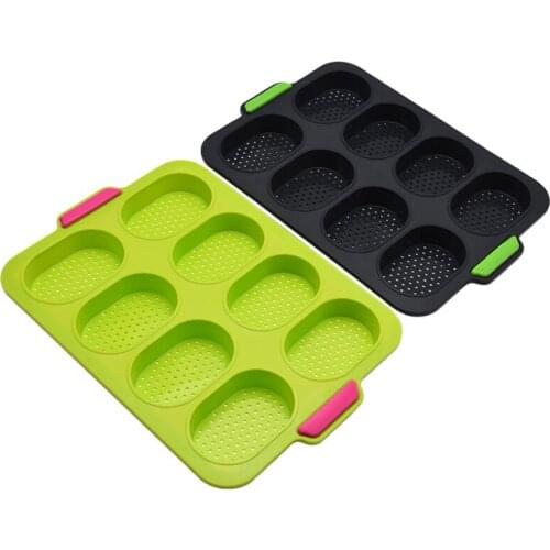 Mini Loaf Mould Silicone French Bread Mold DIY Baking 8 Cup Non-Stick Household Bread Baking Tools For Cakes