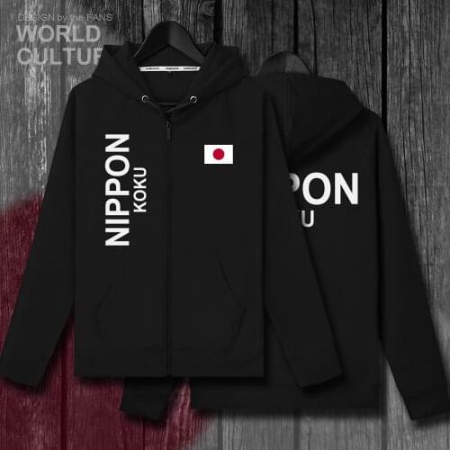 Japan Nippon JPN Japanese JP mens zipper fleeces hoodies winter jerseys men jackets and nation clothes country sweatshirt coats