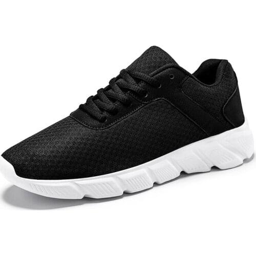 Mens Breathable Leisure Mesh Sports Deodorant Outdoor Running Shoes Mens Running Training Lightweight Shock-absorbing Shoes