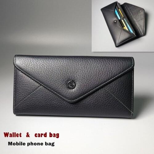 HT Mens leather Wallet / many card pickup bag/Mobile phone bag