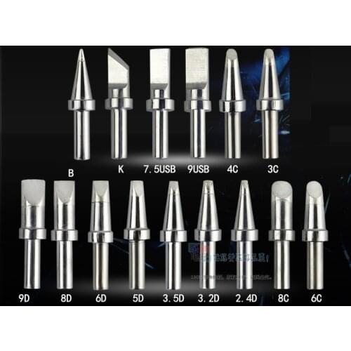 1pc 500M-T Be Applicable QUICK 205H Welding tips Soldering Iron Solder Tip 150W Series High Frequency Solder Horn