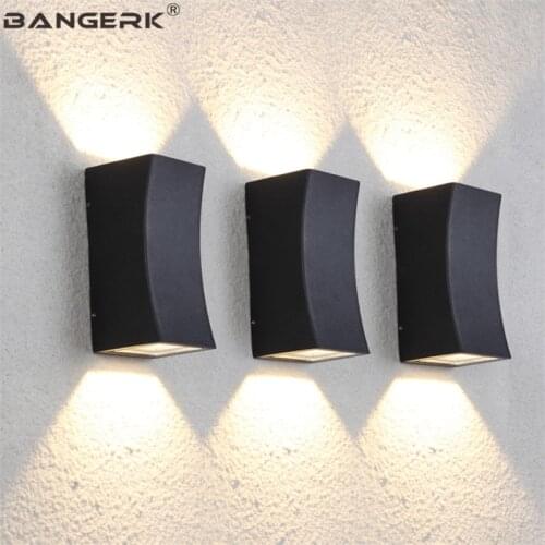 Outdoor Modern Wall Lamp Up Down LED Porch Lights IP65 Waterproof Black Sconce Wall Lamps Garden Home Decor Aluminum Lighting