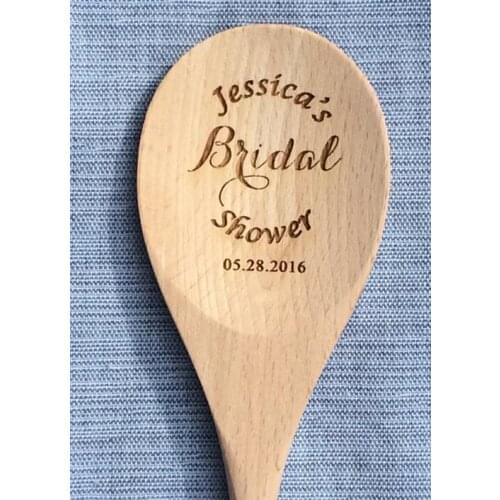 Personalized bridal shower Wooden Saved the Date spoons Rustic Wedding birthday party favors gifts kitchen decor