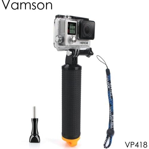 Vamson for go pro Waterproof Floating Hand Grip Buoyancy Rod Pole Hero7 6 5 4 for DJI OSMO Action for Xiaomi Yi 4K Camera VP418