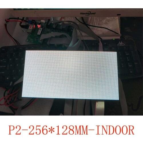 Indoor P2 full-color LED panel 256*128mm hub75 LED display module used for indoor LED display stadiums railways airports Adverti
