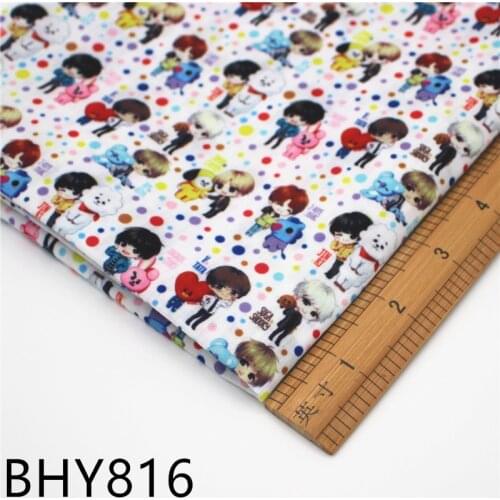 Half yard 45*140cm cartoon Tissue Kids Home Textile polyester cotton fabric patchwork 816