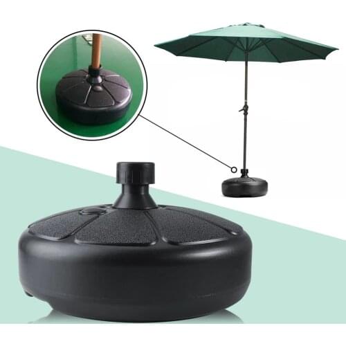 Portable Outdoor Parasol Garden Umbrella Base Stand Round Patio Beach Garden Patio Umbrella Support Sun Shelter Accessory