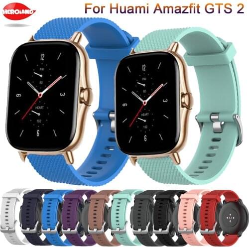 20mm Band Silicone Strap For Xiaomi Huami Amazfit GTS 2 2e Mini GTR 42mm / Amazfit BIP U / Pro / S lite Smart Wristband Bracelet