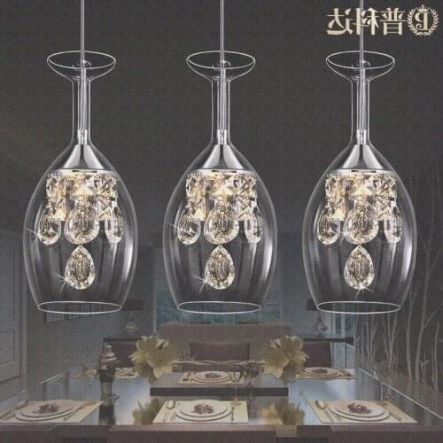Modern fashion dining room k9 crystal 5w led chandelier lamp diy home deco living room clear glass cup chandeliers light fixture