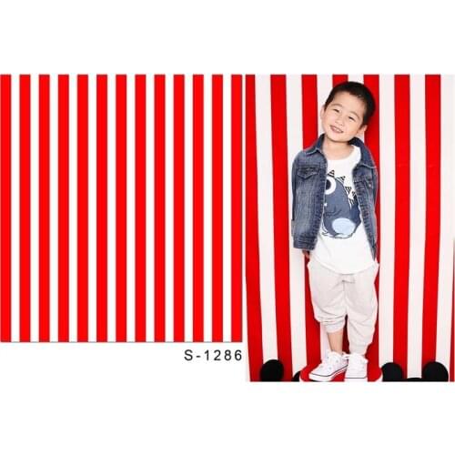 Vertical striped background for Newborn portrait vinyl kids photography backdrop of photography studio props Fotografia S-1286
