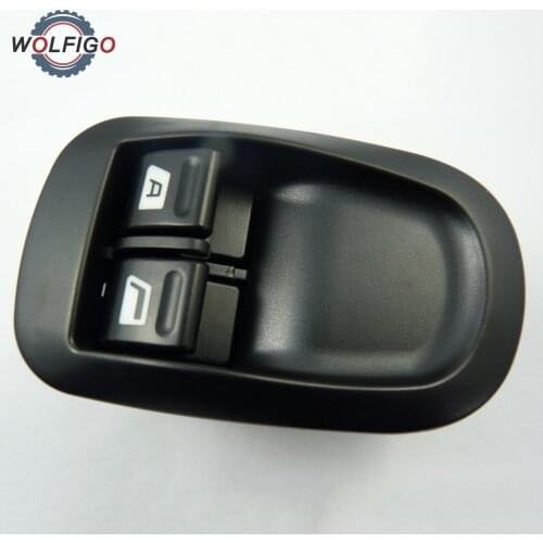 WOLFIGO Front Left Power Window Switch Auto Electric Master Button For PEUGEOT 206 306