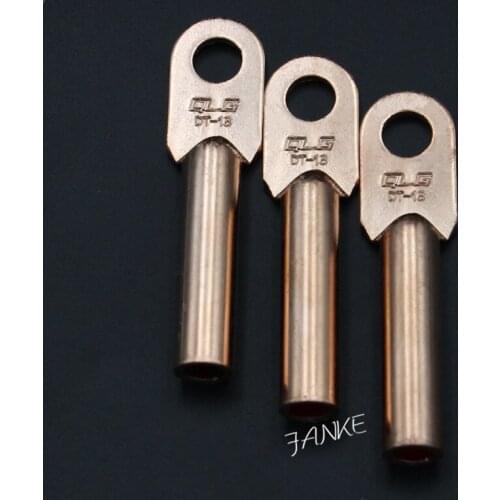 1piece DT-16 16mm2 Cable Lug Terminal Connector Copper Tone for 8.5mm Dia Bolt Electric power fittings National Standard