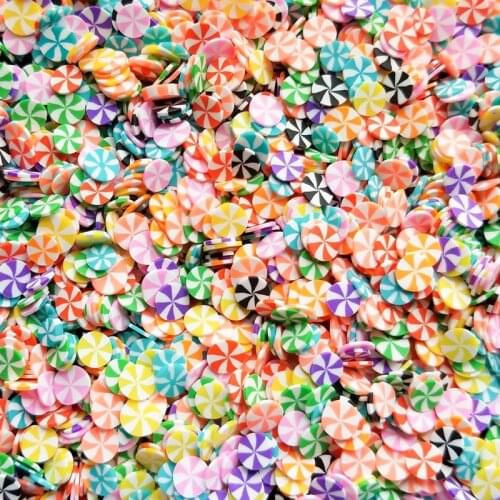 100g Assorted Candy Sprinkles Polymer Clay Dessert Candy Slice Sprinkles, Nail Art Slices, 5000-8000Pcs Miniature Dessert, N193