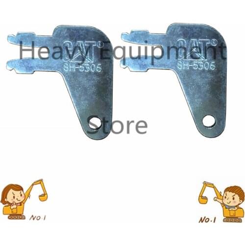 2pcs 8H5306 Master Disconnect Ignition Key For Cat Caterpillar Equipment Battery