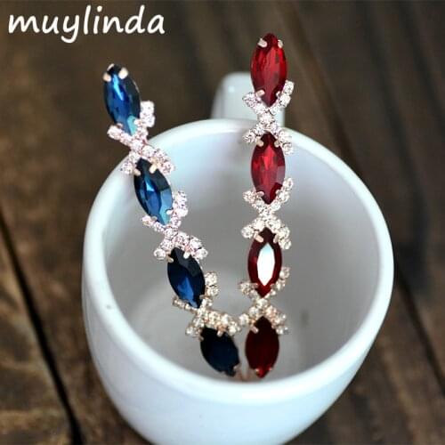 2 PCS/LOTS) Fahion Colorful Crystal Hair Clip Women Hairpins Accessories Party Costume Hair Jewelry